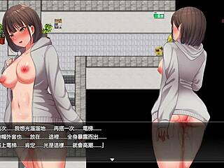 Naked Elevator Thrill: Will She Get Caught?