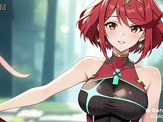 Colección hentai Pyra Xenoblade desnuda y generada por IA
