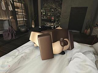 taking control over girl in bedroom