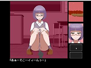 Hentai game fucking big tits in school!