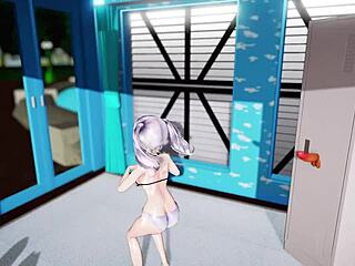 kashima's suspicious job leads to blowjob fun