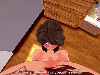 Tante Cass gir blowjob som Cassidy Hamada i fantasy-tegnefilm