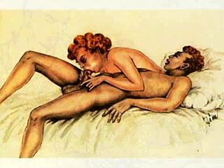 Exploring forbidden desires in retro vintage comic secret life story