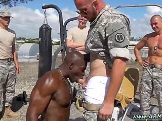 That army sergeant guides with his dick