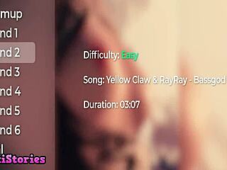 Her first time taking two dicks in wild game play