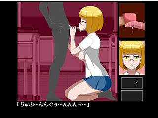 Hentai game fucking big tits in school!