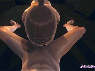 Damn, Sasha’s 3D hentai blowjob in alley is wild af