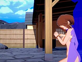 Uraraka's armpit job and blowjob in My Hero Academia