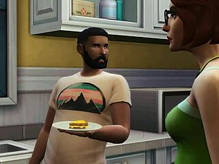 In Simxstory, she cheats on her husband often