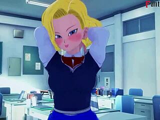 Dragon Ball Zex: Android 18 and Videl Crave Gohan's Action