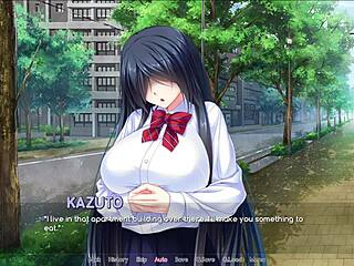 Bullied Bribe Ep1 starts with grabbing huge anime tits