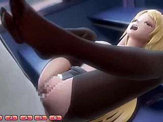 emilia's hentai sex in black leggings 😈