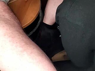 She sucks cock secretly and swallows