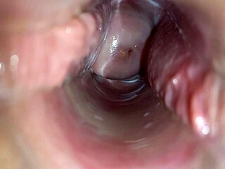 Close-up orgasm inside vagina in homemade gay clip