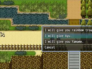 Dude, sprutar på tjejens lår publikt i Nympho Village!