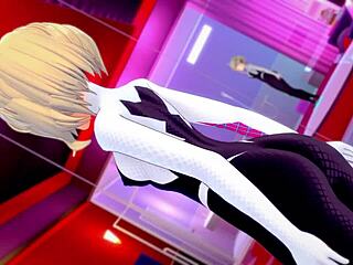 Spider Gwen Craves Hard Action in Hotel Room?