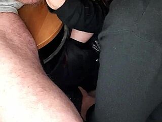 She sucks cock secretly and swallows