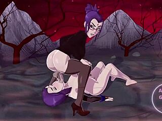 Raven's self-fuck in futanari form?