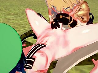 Jeg er obsessed med Aether der suger Ventis pik og bliver kneppet i Genshin yaoi hentai