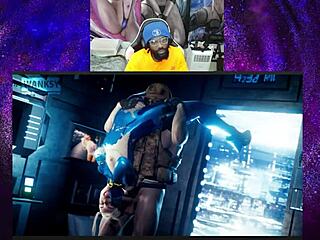 jaheira's ass fucked hard, aerith watches tifa's passionate pov fucking