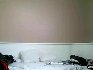 Busty Maxine X goes solo, slamming her wet twat with a thick dildo for fun.