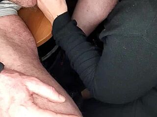 She sucks cock secretly and swallows