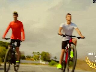 Staxus ride me hard two beautiful cyclists know how to have a good time after a ride