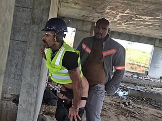 After everyone left, we workers fucked bareback in the building