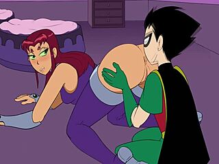 kitten cheats while i pound starfire’s tight backdoor 😈