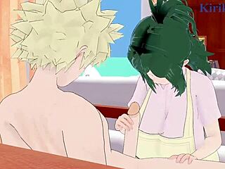 inko midoriya and katsuki bakugo get wild in my hero academia hentai