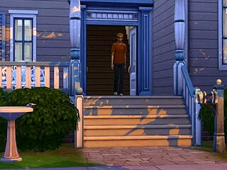 In Simxstory, she cheats on her husband often