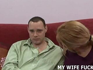 I can't beleive how hot it is watchin my wife get boned