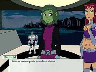 kitten cheats while i pound starfire’s tight backdoor 😈