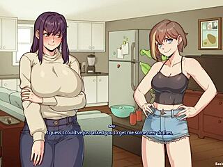 Big Boobs Futa and Sexy Bestie in Wild Hentai Action