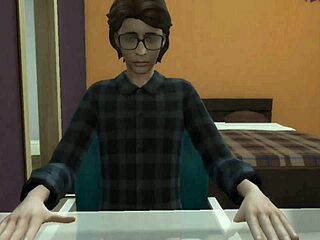 Blonde Busty Stepmom Seduces Her Nerdy Virgin Stepson for Hard Action