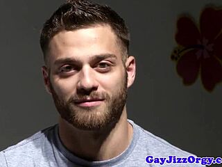 orgy loving gay hunk enjoys group activity