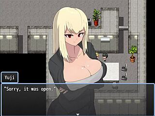 Dude, cumming on a girl's thighs in public at Nympho Village!