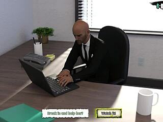 babysitter starts a steamy new routine at the office