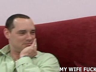 I can't beleive how hot it is watchin my wife get boned