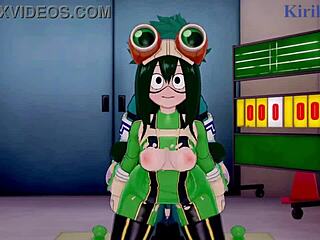 Tsuyu Asui in Mt Lady jebeta Izukuja Midoriyo v hentai creampie.