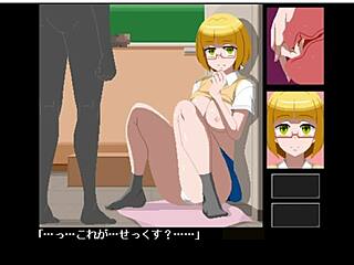 Hentai game fucking big tits in school!