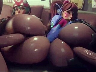 Overwatch hentai anal creampie compilation!