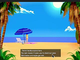 perfect day at the beach with mya in a hot 3d anime scene