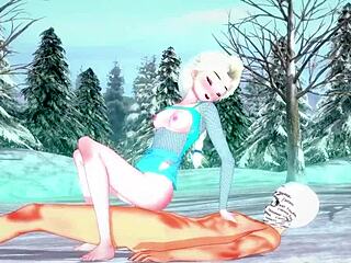 Elsa gets pounded hard in Frozen fantasy 3D cartoon