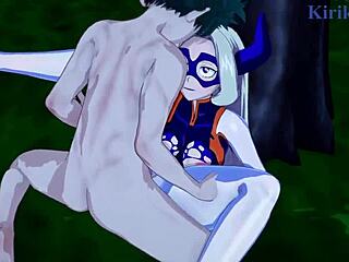 tsuyu asui and mt lady fuck izuku midoriya in hentai creampie