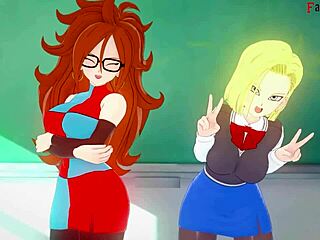 Dragon Ball Zex: Android 18 and Videl Crave Gohan's Action