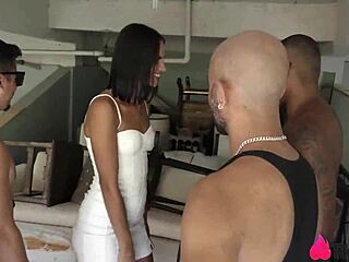 Skinny Latina Boss Rides Big Cock Roughly In Cowgirl