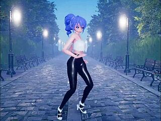 Suloinen hentai-tyttö tanssii kiimaisesti ennen kovaa kyrvänpanoa - Osa 3