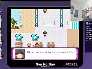 Accidents turn steamy at the indoor pool in Pokemon parody hentai part 6?