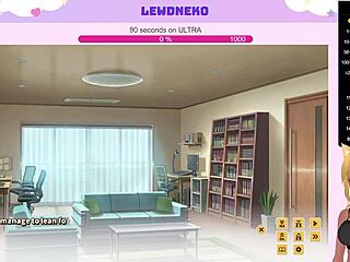 lewdneko's big tits bounce while playing love cubed part 4 😍